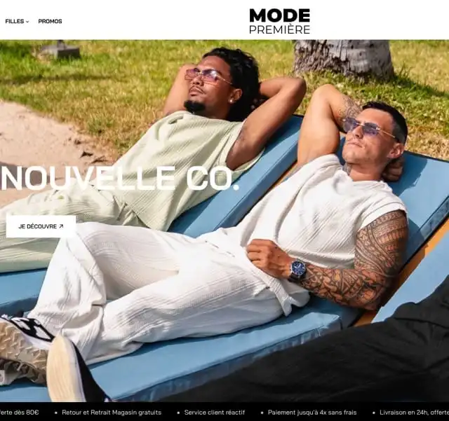 Capture du projet Mode Première