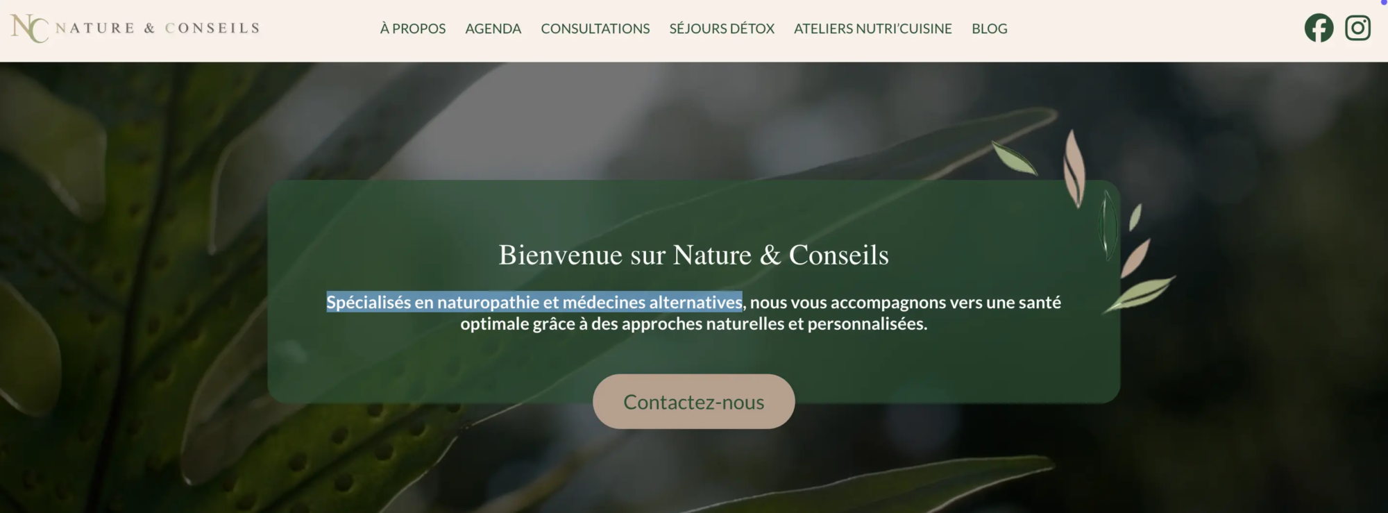 Nature et conseils Nature et conseils